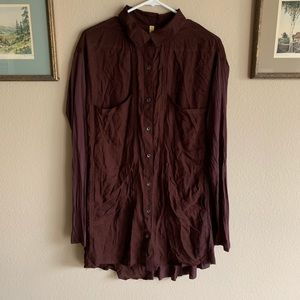 Free People Button Down